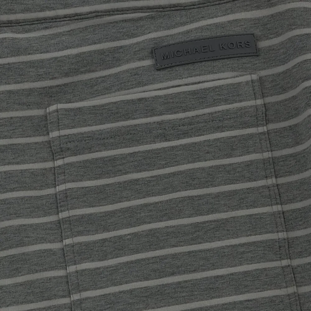 Michael Kors Gray Striped Women's Shorts Large